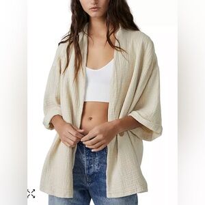 We The Free Cream Button Down Shirt